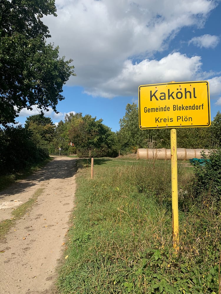 Ortseingang Kaköhl Feldweg